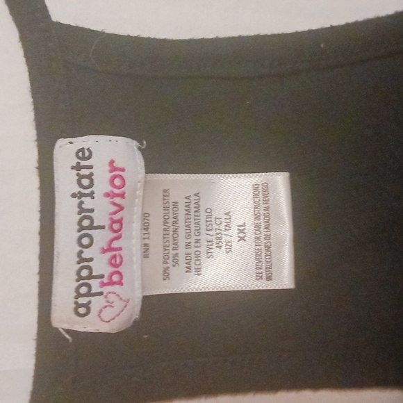 Appropriate Behavior T-Shirt Southern Theme with Rhinestones Womans 2XL - Picture 5 of 7